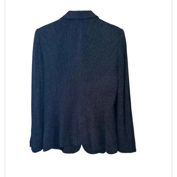 Zara Basic Navy And Grey polka dot Blazer, size Medium - Picture 4 of 6